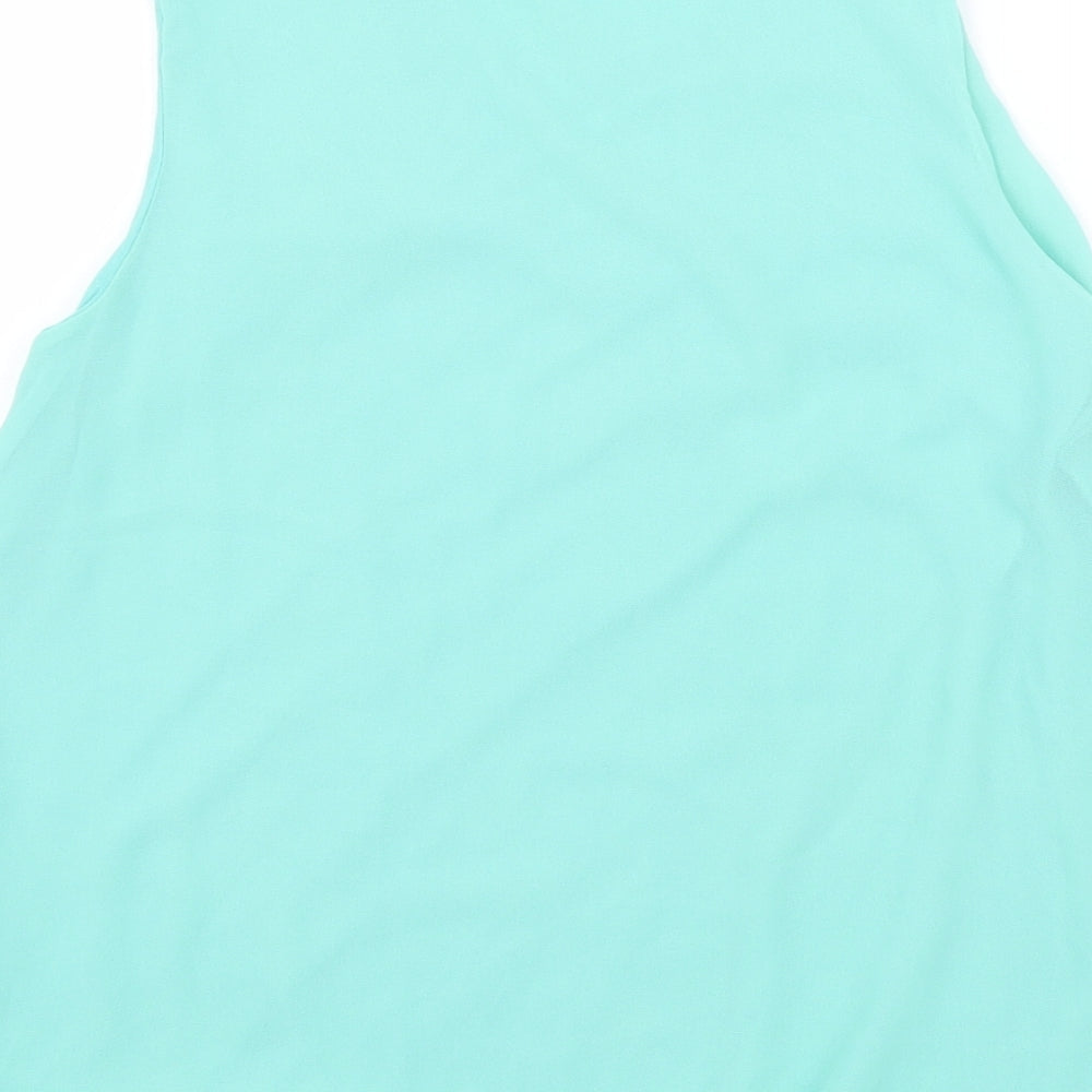 Womens UK Size M Quiz Blue Basic Tank