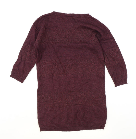 Womens UK Size 8 NEXT Red Pullover Jumper