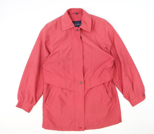 Womens UK Size M Telemac Pink Overcoat