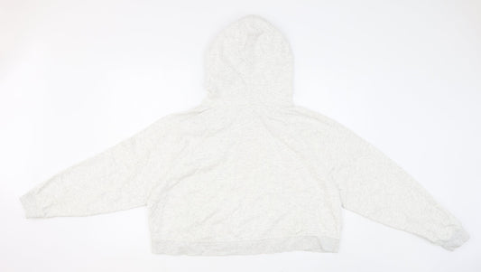 H&M Womens Grey Cotton Pullover Hoodie Size L Pullover