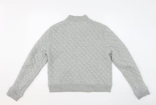 Gap Womens Grey Cotton Full Zip Sweatshirt Size L Zip