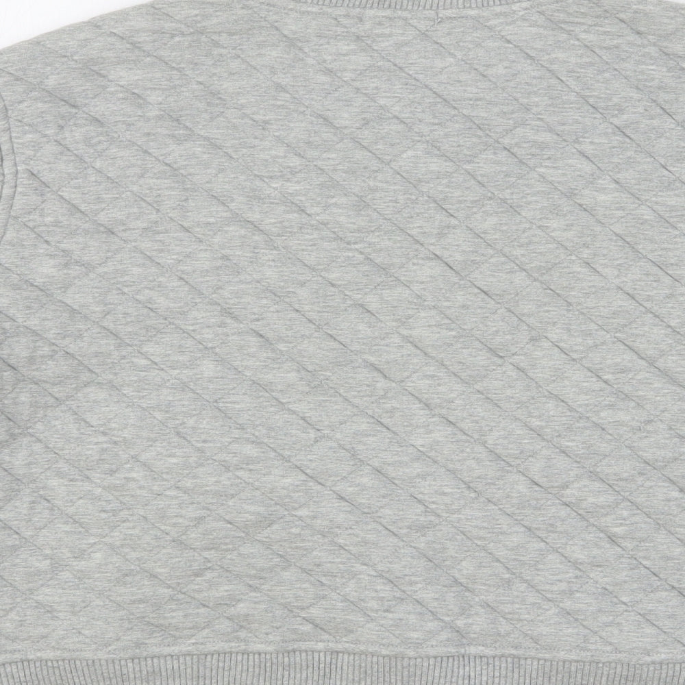 Gap Womens Grey Cotton Full Zip Sweatshirt Size L Zip