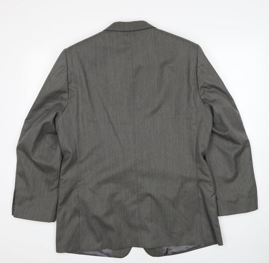 Mens UK Size 42 Brook Taverner Regular Grey Suit Jacket