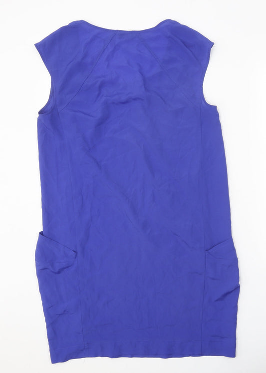 F&F Womens Blue Polyester A-Line One Size Round Neck Pullover