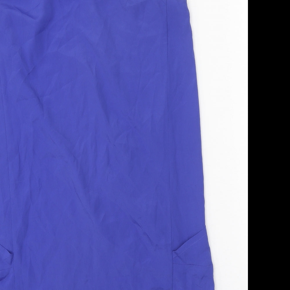 F&F Womens Blue Polyester A-Line One Size Round Neck Pullover