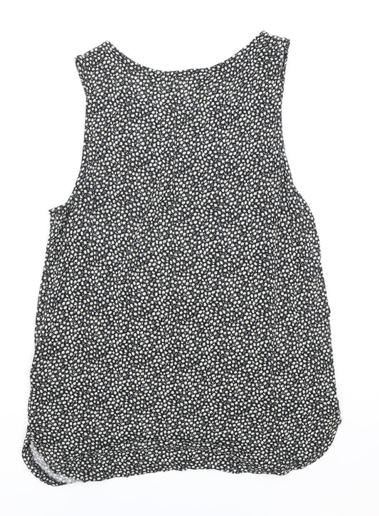Womens UK Size S H&M Black Basic Tank