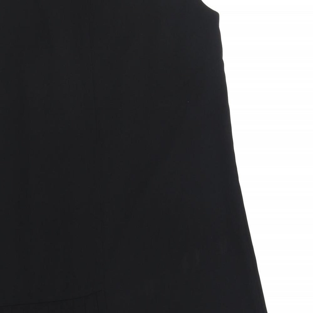 Primark Womens Black Polyester Trapeze & Swing Size 8 Round Neck Zip