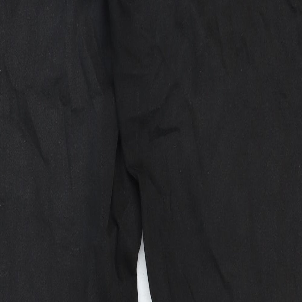Uniqlo Womens Black Cotton Skinny Jeans Size 12 Regular Zip