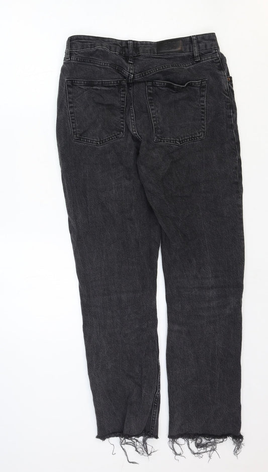 BDG Womens Black Cotton Straight Jeans Size 28 in Regular Button