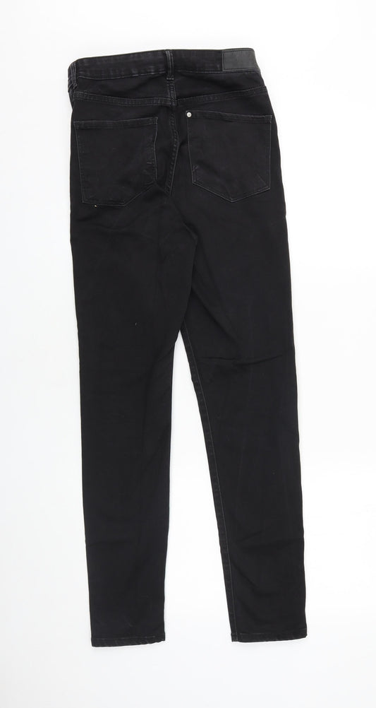 Womens UK Size 27 in H&M Slim Fit Skinny Black Jeans