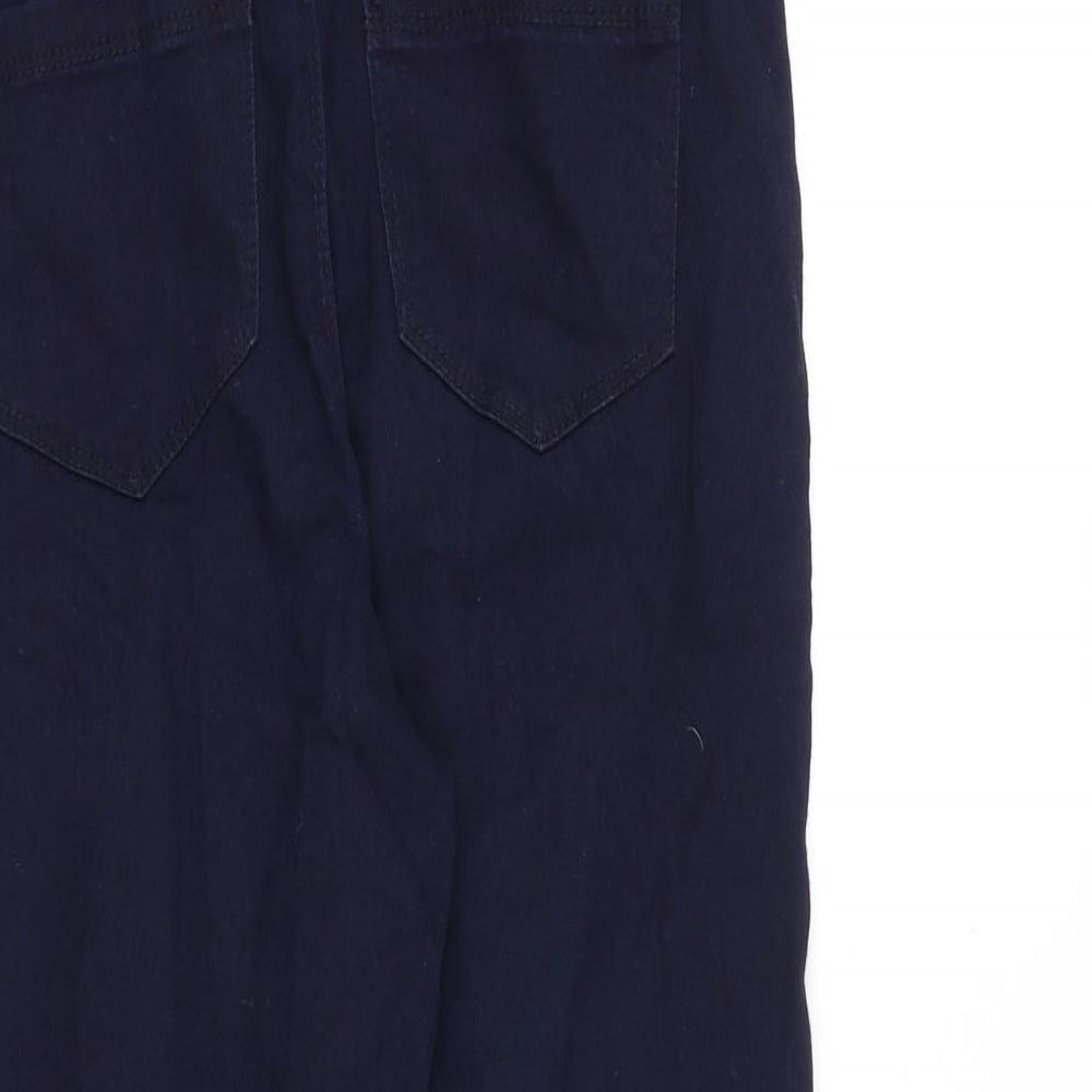 Oasis Womens Blue Cotton Skinny Jeans Size 10 L24 in Regular Zip