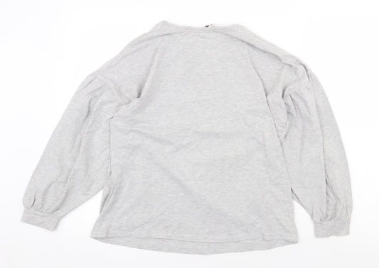 Womens UK Size 14 TU Grey Basic Blouse