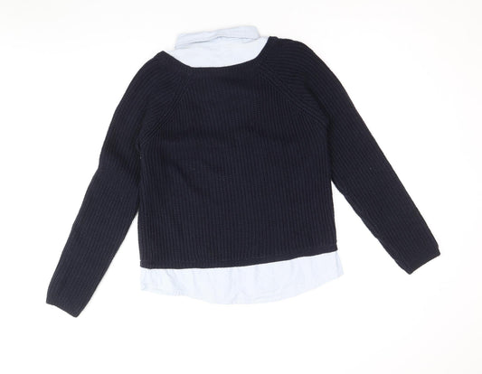 Womens UK Size 8 Dorothy Perkins Blue Pullover Jumper