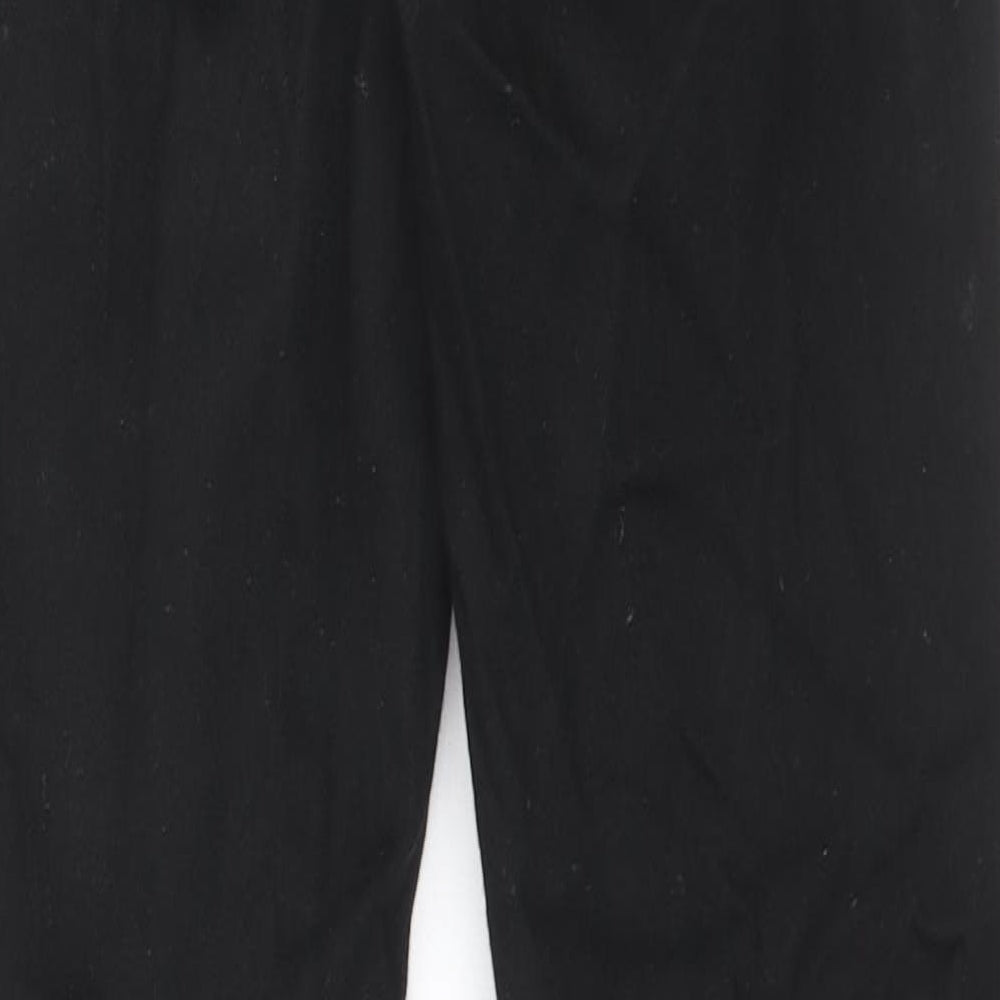 Topshop Womens Black Cotton Skinny Jeans Size 25 in Regular Zip