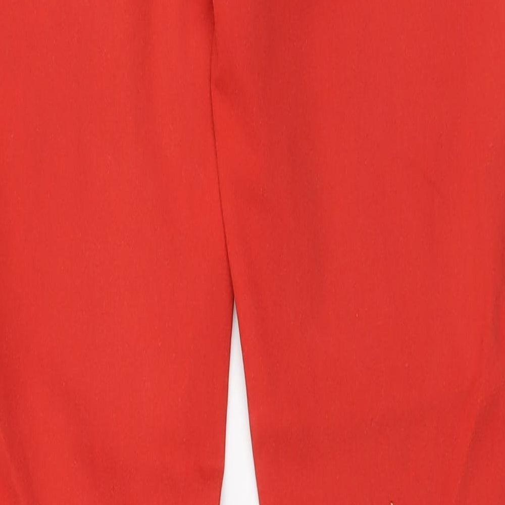 TU Womens Red Cotton Skinny Jeans Size 10 L30 in Regular