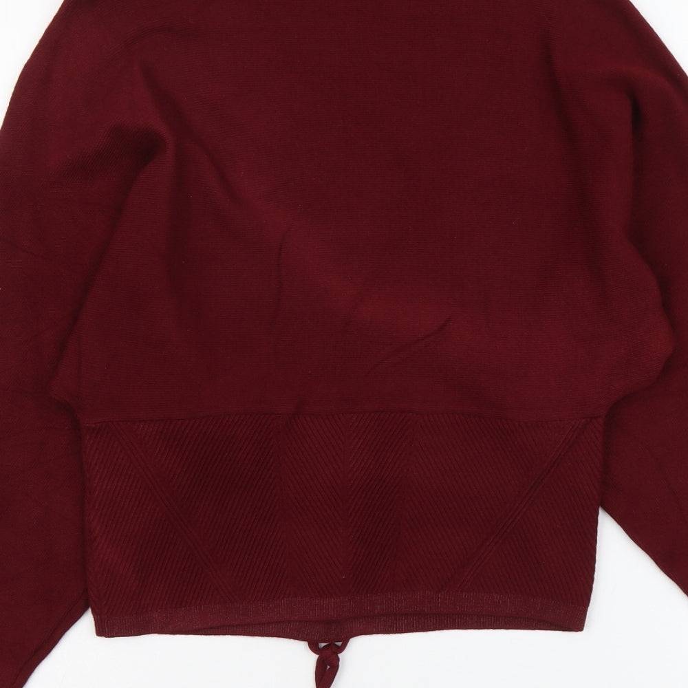 Womens UK Size 10 Marks and Spencer Red Pullover Jumper