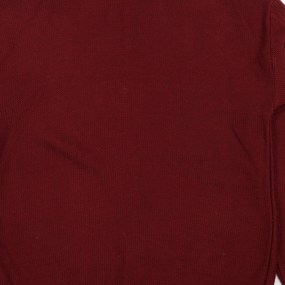 Womens UK Size S Pure & Natural Red Pullover Jumper