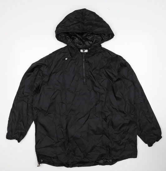 Womens UK Size L Matalan Black Anorak Coat