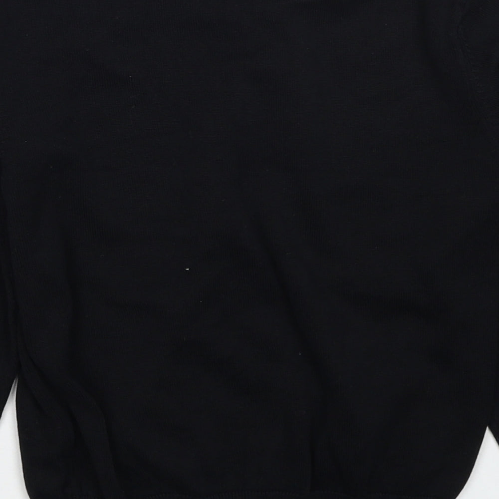 George Boys Black Cotton Pullover Sweatshirt Size 6-7 Years Pullover - The Grinch Merry Christmas