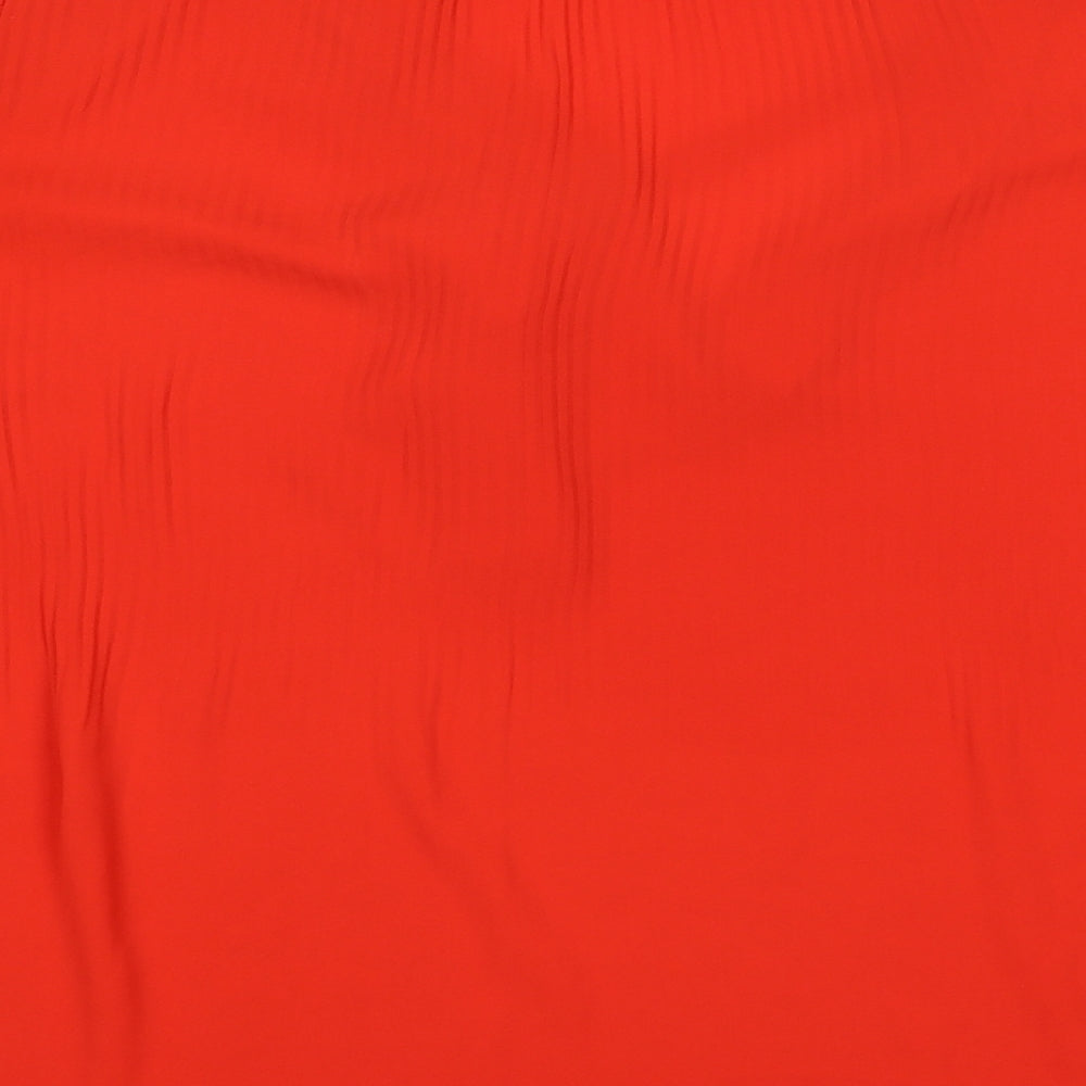 Womens UK Size 8 River Island Red Basic Blouse