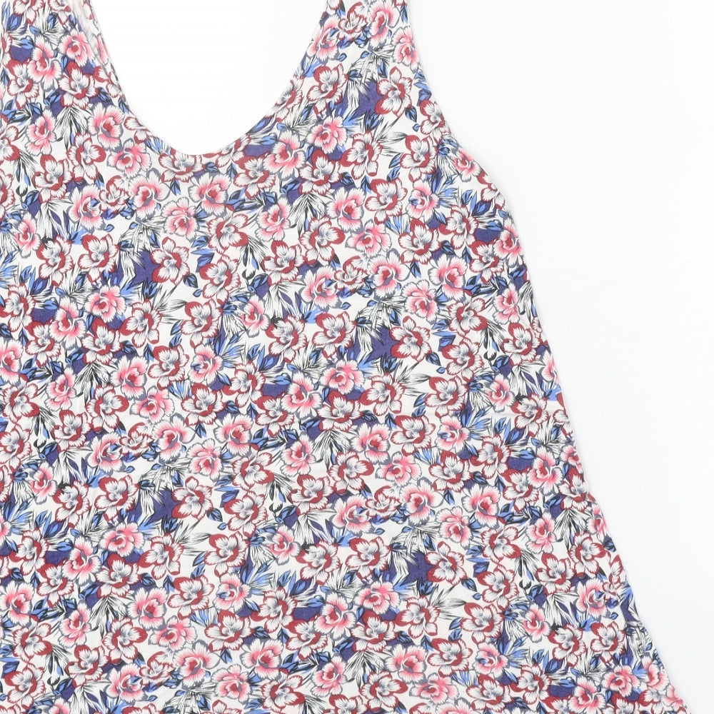 Womens UK Size 12 Warehouse Multicoloured Basic Tank