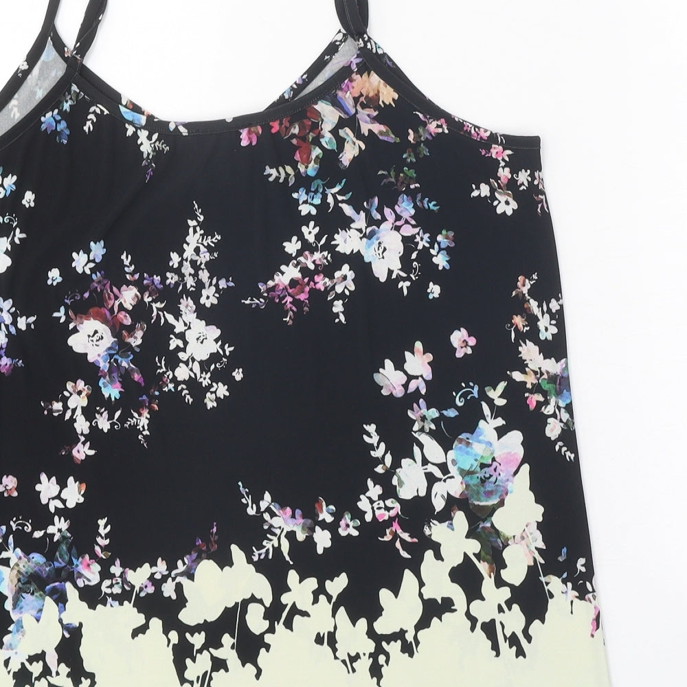 Womens UK Size 12 Warehouse Black Camisole Tank
