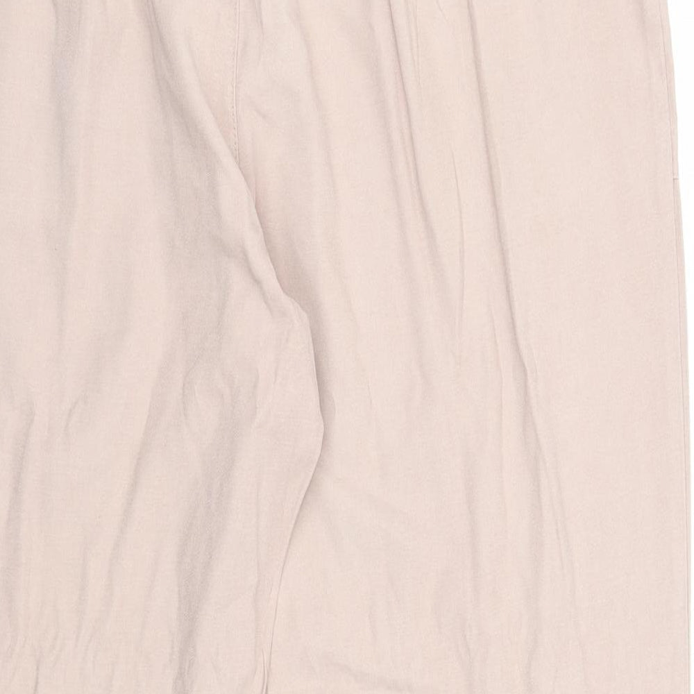 Womens UK Size 16 Miss Selfridge Regular Fit Pink Trousers