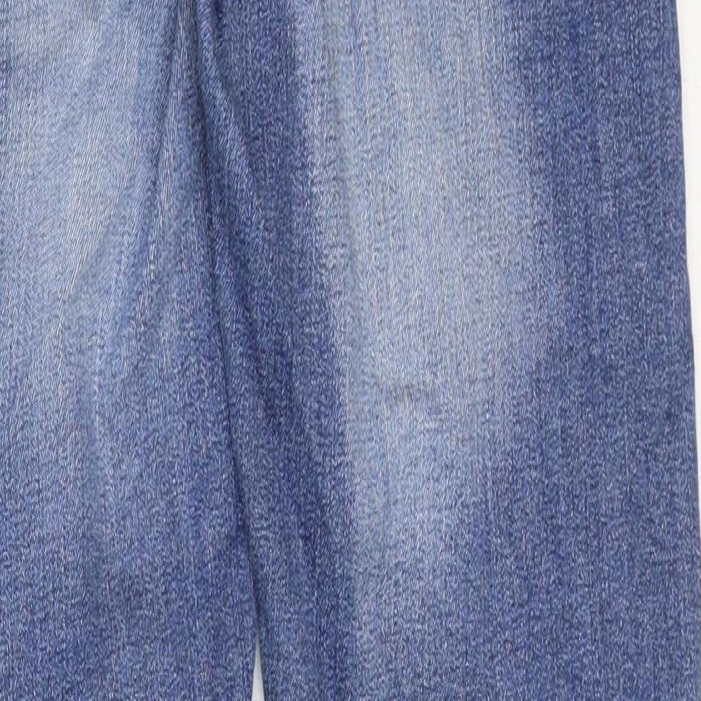 Yez Yez Womens Blue Cotton Skinny Jeans Size 8 Regular Zip