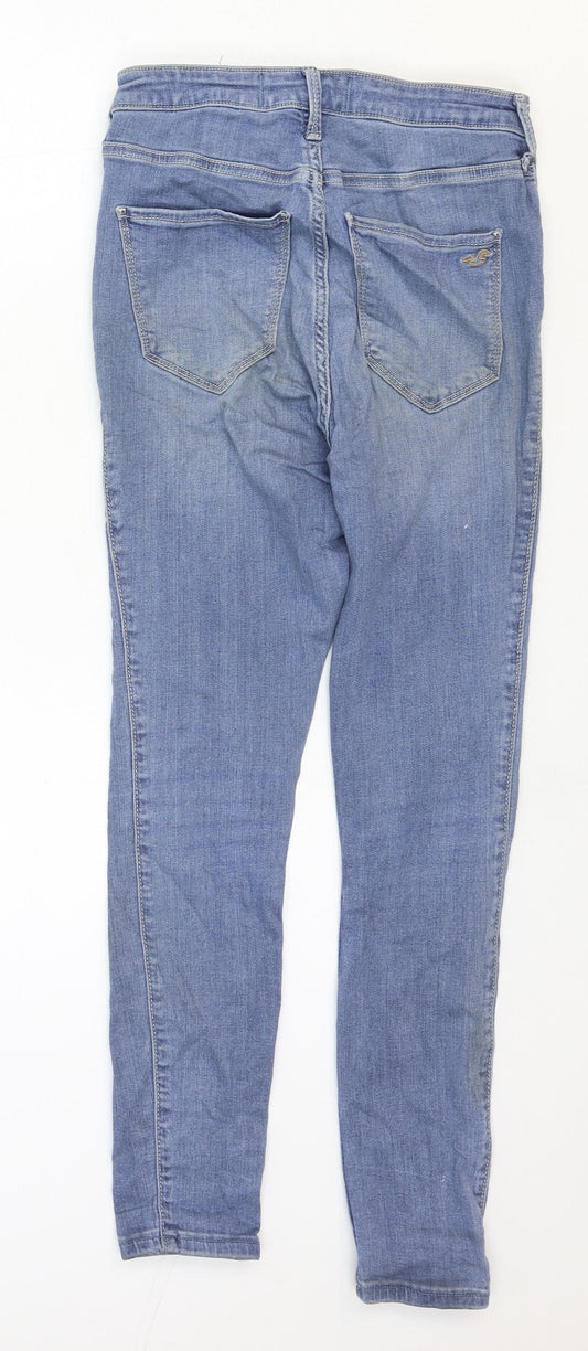 Hollister Womens Blue Cotton Skinny Jeans Size 29 in Regular Zip