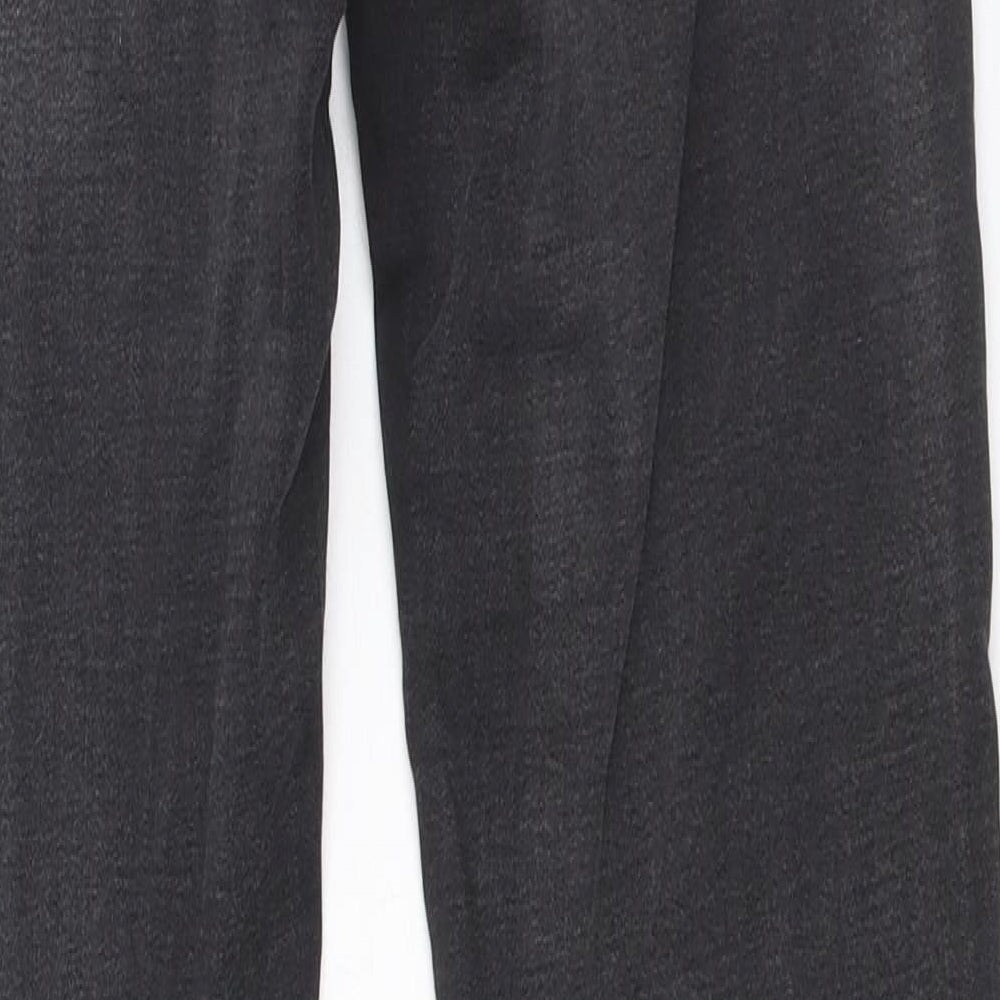 Preworn Womens Grey Cotton Skinny Jeans Size 27 in Regular Zip
