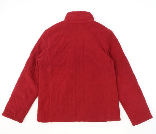 Maine Womens Red Jacket Size 12 Zip