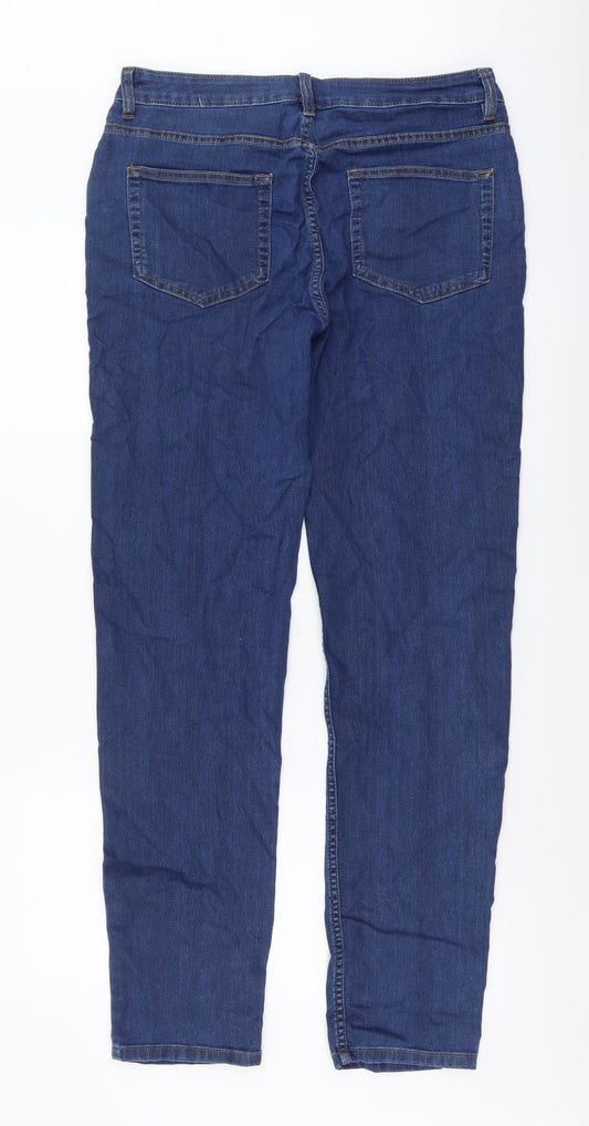 Denim & Co. Mens Blue Cotton Skinny Jeans Size 32 in L32 in Regular Button