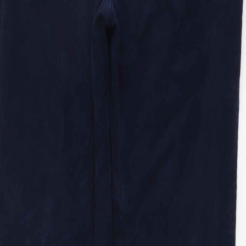 Womens UK Size 12 Marks and Spencer Regular Fit Blue Trousers