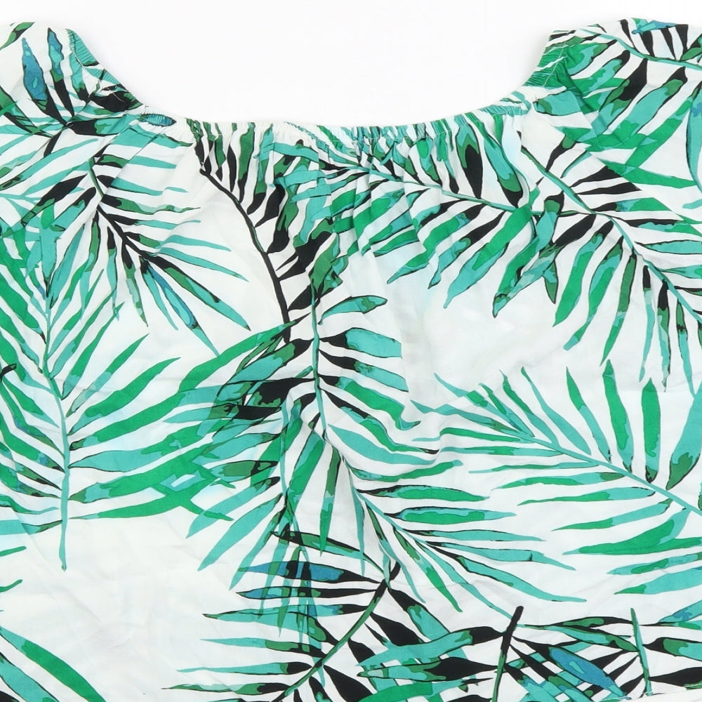 Womens UK Size 12 Atmosphere Green Basic Blouse