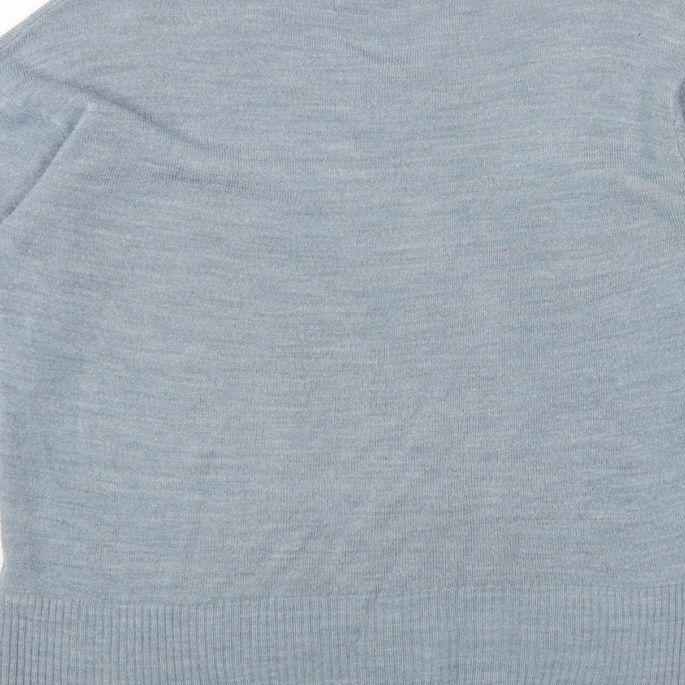 Womens UK Size 12 Marks and Spencer Blue Pullover Jumper
