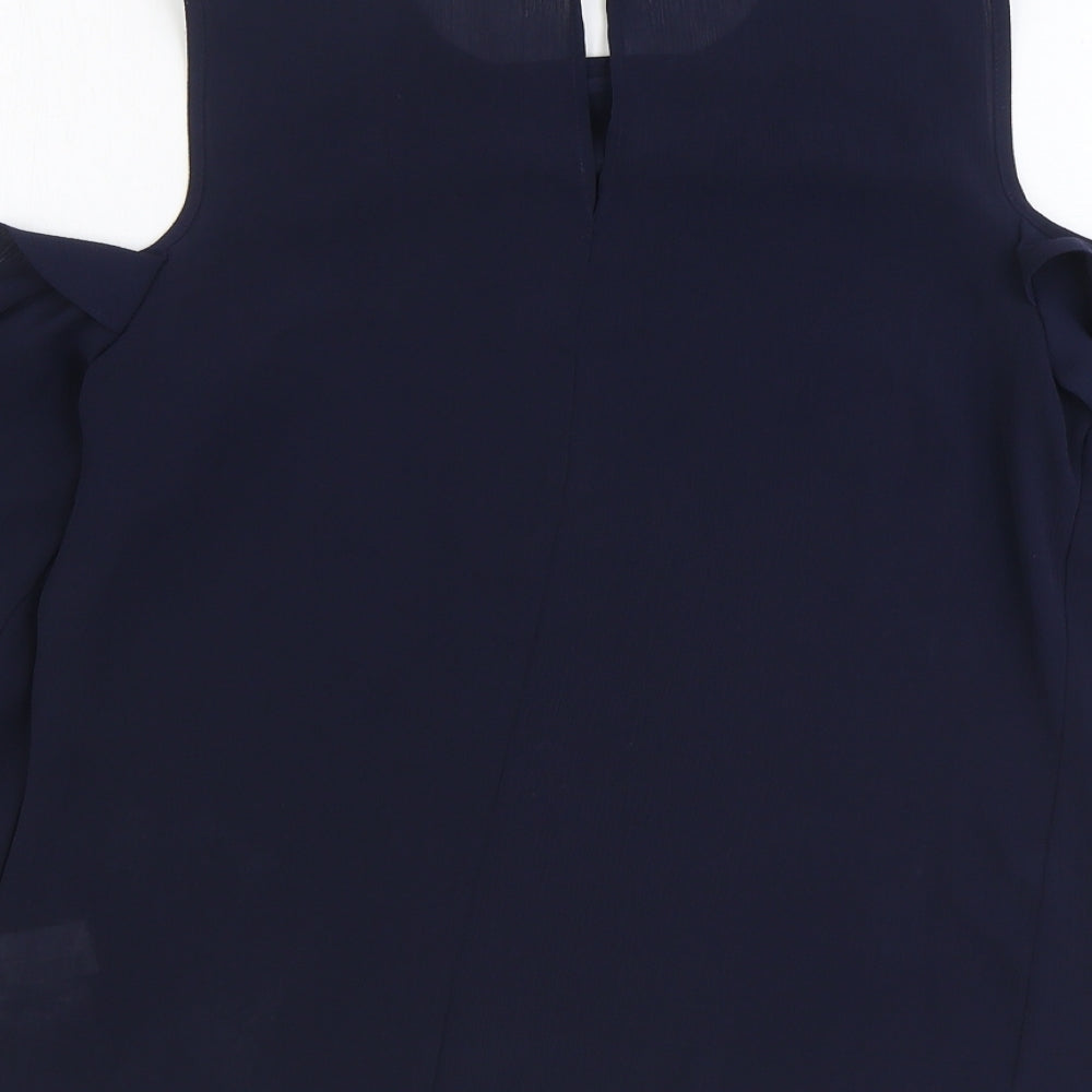Womens UK Size 8 Atmosphere Blue Basic Blouse