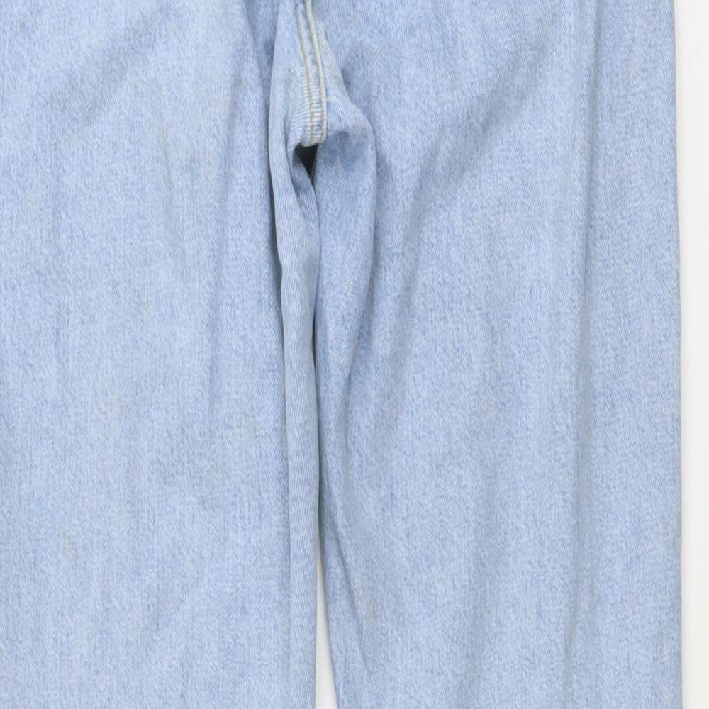 Denim & Co. Womens Blue Cotton Skinny Jeans Size 10 L30 in Regular Button