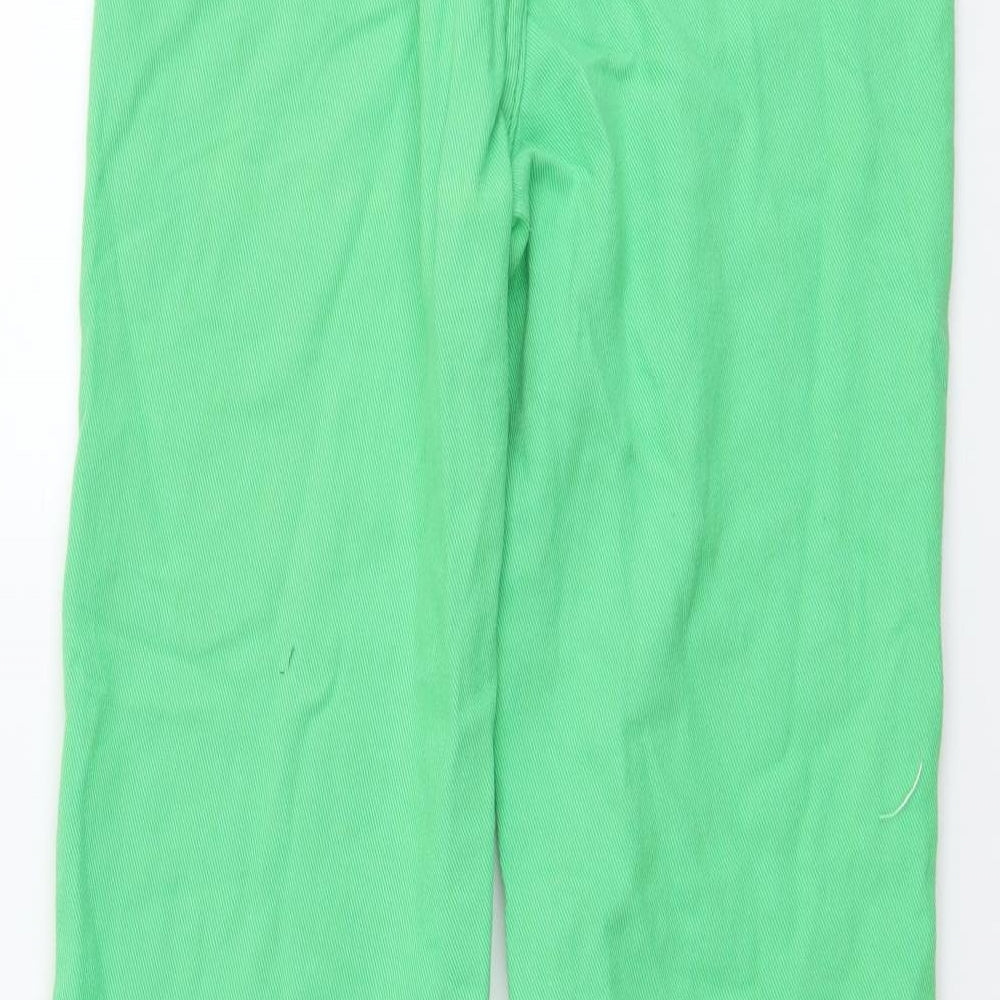 SheIn Womens Green Cotton Straight Jeans Size S L28 in Regular Button