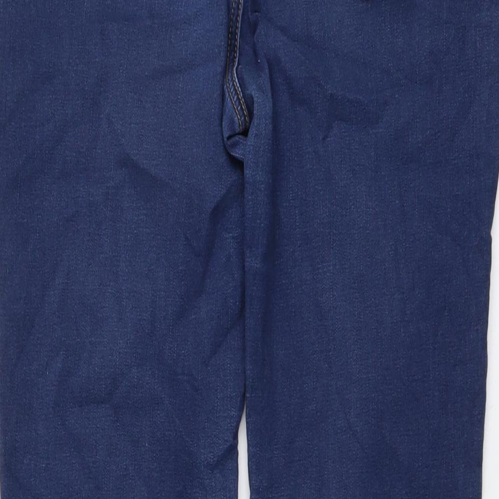 TU Womens Blue Cotton Straight Jeans Size 12 L27 in Regular Button
