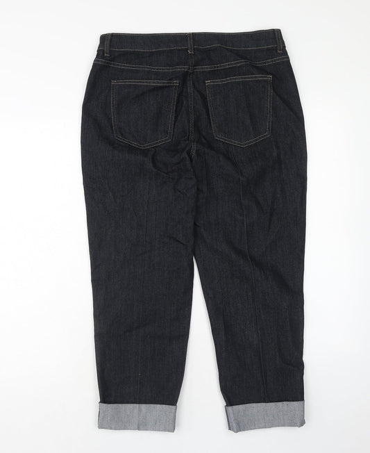 Womens UK Size 14 Marks and Spencer Regular Fit Straight Blue Jeans
