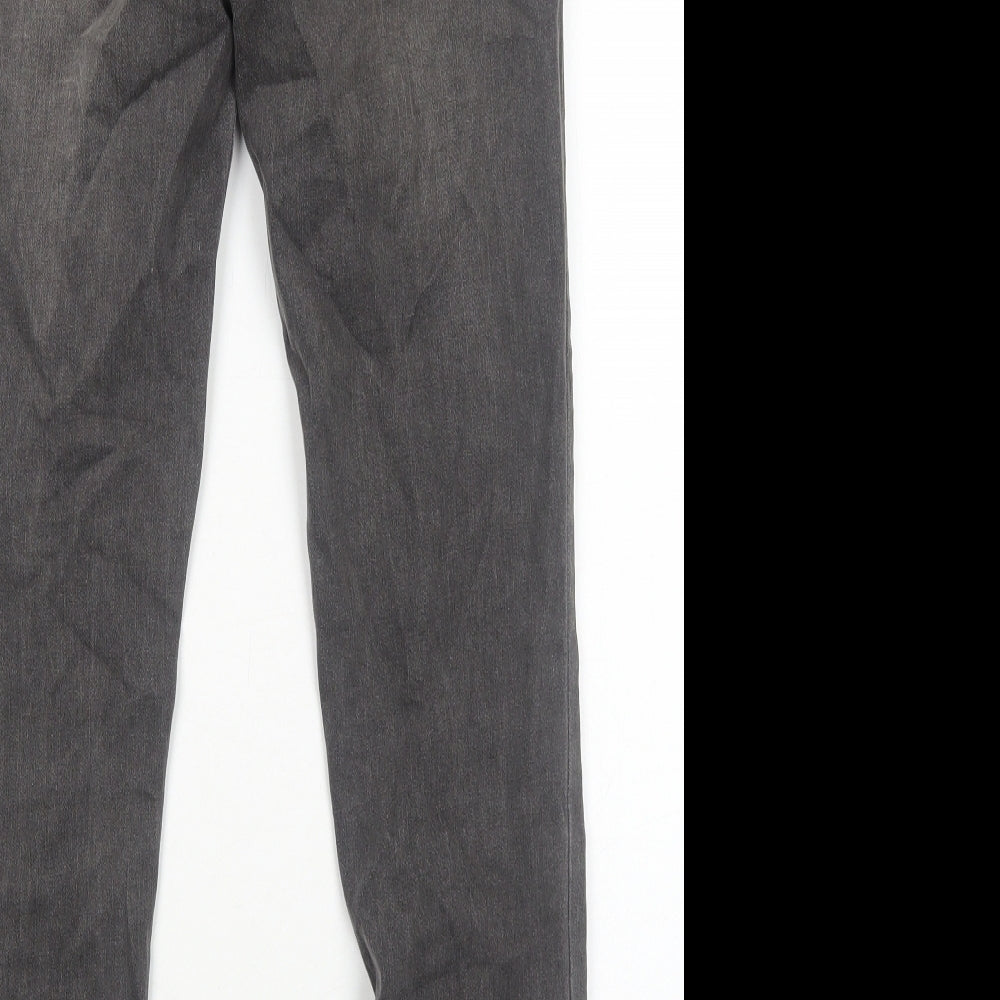 SheIn Womens Grey Cotton Skinny Jeans Size M Regular Zip