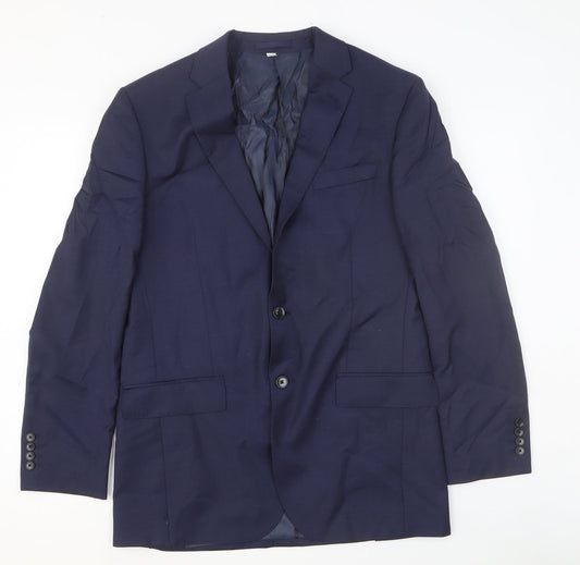 Mens UK Size 40 Autograph Regular Blue Suit Jacket