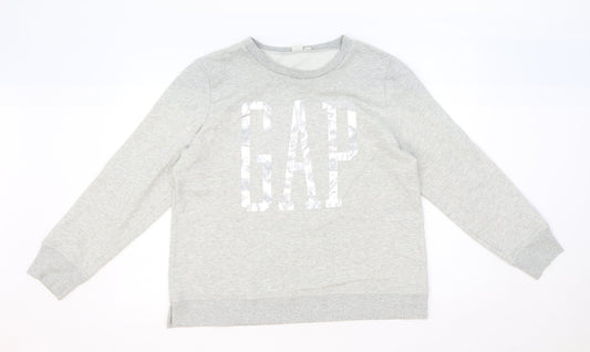 Womens UK Size M Gap Grey Pullover Sweatshirt