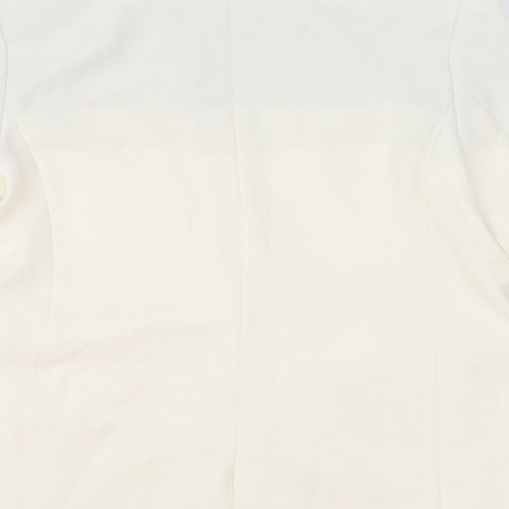 Stradivarius Womens Ivory Polyester Jacket Blazer Size XS