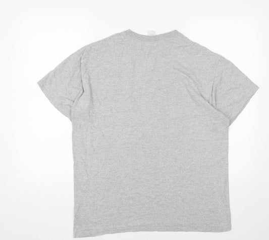 Womens UK Size L Gildan Grey Basic T-Shirt