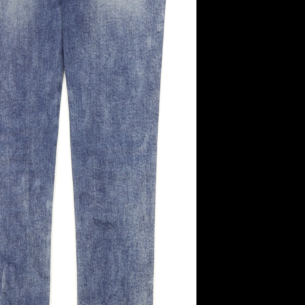 Glamorous Womens Blue Cotton Skinny Jeans Size M L31.5 in Regular Zip