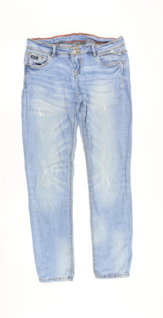 Womens UK Size 30 in alcott Slim Fit Straight Blue Jeans