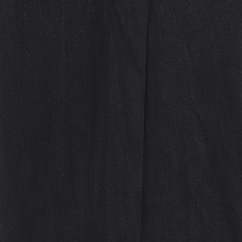&Denim Womens Black Cotton Tapered Jeans Size 30 in Regular Zip