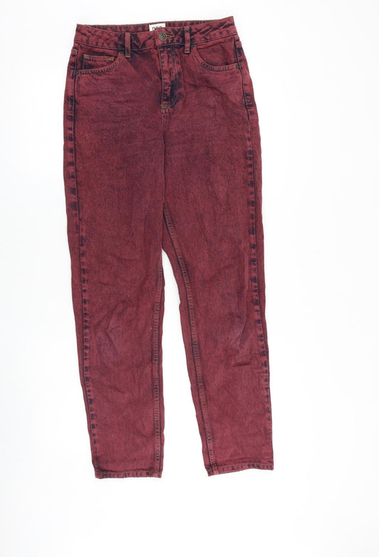 Womens UK Size 27 in BDG Regular Fit Skinny Red Jeans