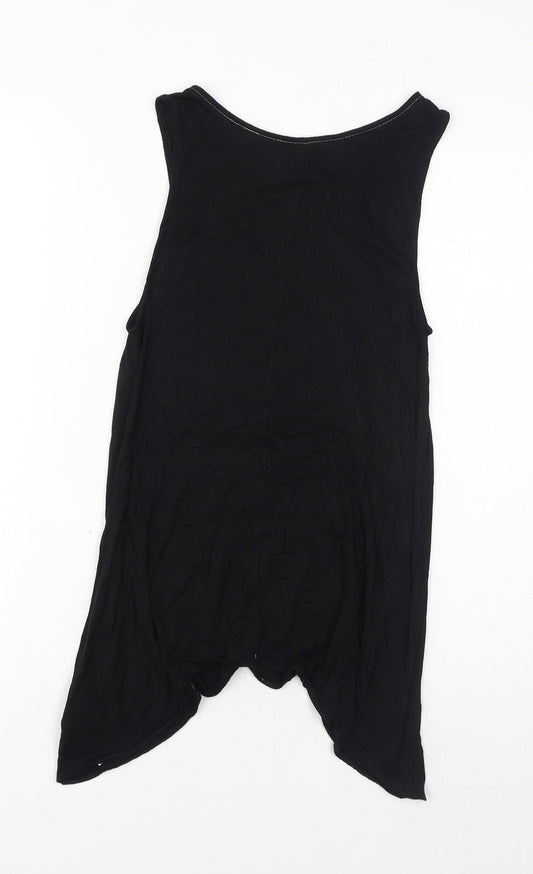 Womens UK Size S Gap Black Tunic Tank